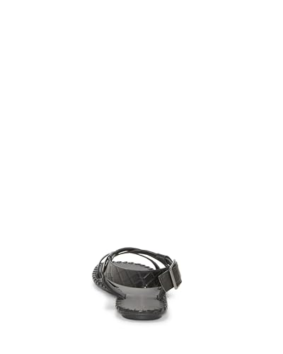 LUCKY BRAND WOMEN’S ZELEK FLAT SANDAL, BLACK, 5.5