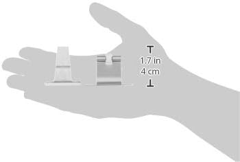 KWS Door Holder with Pen Holder, Distance from Wall 45 mm Aluminium Anodised Silver, 1 Piece, 106402, Silber - Image 5