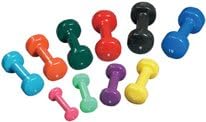 Kangoo Vinyl Coated Dumbbells 10-Piece Set