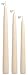 Ivory Cream 10 Inch Taper Candles - Pack of 12 Premium Unscented, Dripless & Smokeless Hand-Dipped Candles for Birthday, Wedding or Dinner Decorations and Formal Candlelighting