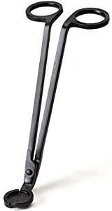 Wishlink7 Inch Black Stainless Steel Candle Wick Trimmer Scissor Cutter Snuffer