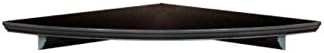 Mural 10 in. x 5/8 in. Espresso Floating Corner Shelf