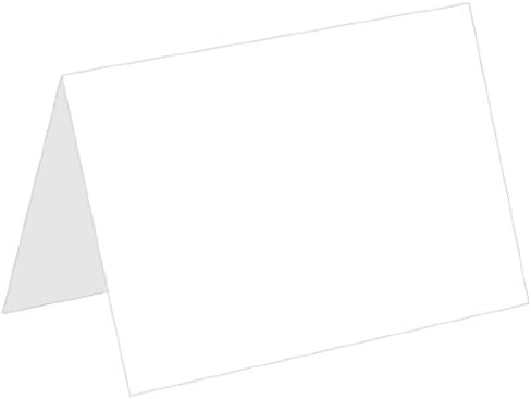 Blank Fold Invitation Card A2 Matte Smooth Radiant White, 25 Pack