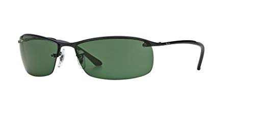 Ray-Ban RB3183 006/71 63M Matte Black/Green Sunglasses