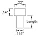 6-32 x 1/4” Zinc Socket Head Machine Screw