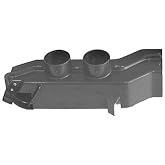 HVAC Heater Control Box - Compatible with 1964-1968 Ford Mustang (Except 1967-1968 Models with Factory Air Conditioning)