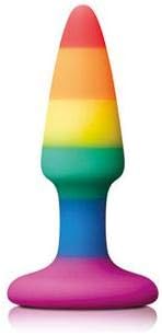 NS Novelties Pleasure Plug Rainbow Mini 190 g, Multi-Coloured, 1 Count, Multicolor, 8.7 cm