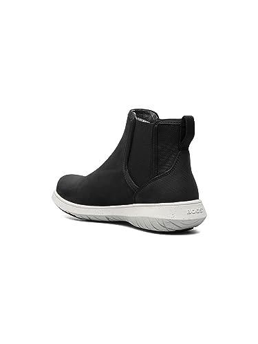 BOGS JUNIPER CHELSEA II WOMEN’S WATERPROOF CASUAL BOOTS, BLACK, 6 M