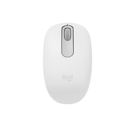 M196 Souris sans Fil Bluetooth, Souris compacte et Portable pour Ordinateurs Portables, tablettes et Plus, autonomie de 12 Mois, Suivi Fluide, Compatible PC et Mac, Windows et macOS - Blanco