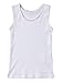 Sportoli Girls Ultra Soft 100% Cotton White Tank Top Undershirts - Size 7/8, Pack of 4