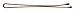 Diane Jumbo Bob Pins, Bronze 100 Ea, 100count