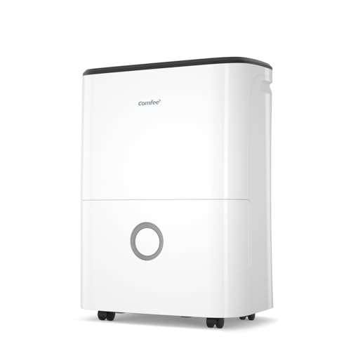 COMFEE' Luftentfeuchter 20L/Tag,Raumgröße ca. 100m³(40m²),entfeuchter mit 3 Betriebsarten,24H Timer,Wassertank 3L,MDDF-20DEN7