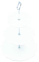 Checkered Chef 3 Tier Ceramic Serving Stand Cupcake