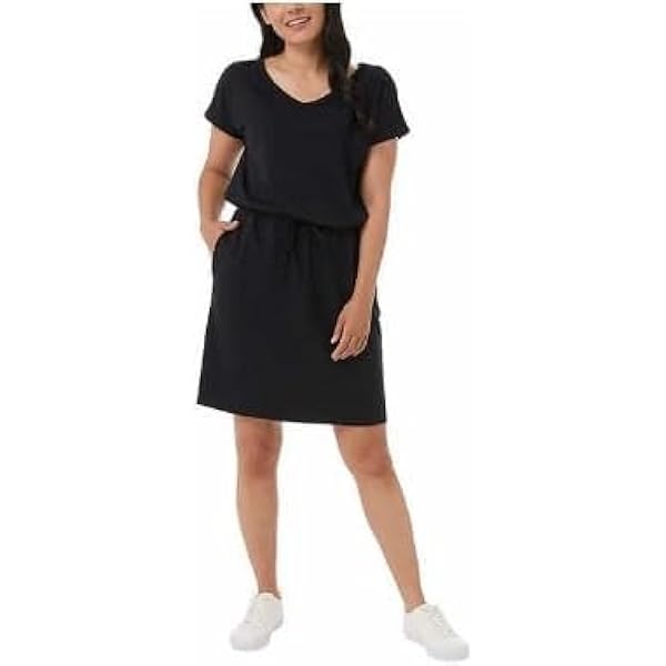 Hilary Radley Womens Short Sleeve Dress (US, Alpha, Large, Regular,  Regular, Blue Combo) at Amazon Women's Clothing store