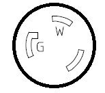 Parkworld 692200 RV Shore Power 30A Extension Cord Adapter TT-30P to L5-30R 50'