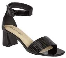black patent dress sandals