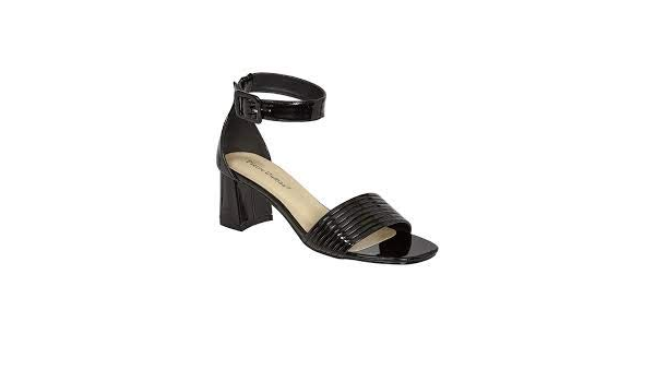 black patent dress sandals