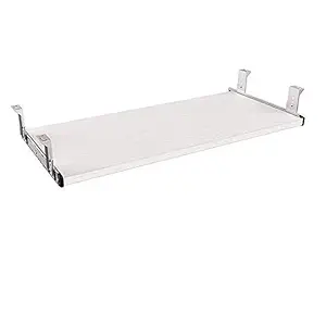 UniShop Wooden Keyboard Tray Under Desk (White, 20 x 10 Inches)