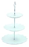 Checkered Chef 3 Tier Ceramic Serving Stand Cupcake