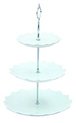 Checkered Chef 3 Tier Ceramic Serving Stand Cupcake