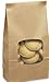 50 1 Lb. Tin Tie Bakery Bag w/ Window - Kraft