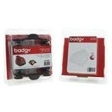 BADGY CONSUMABLE PACK INCL CLR RIBBON 100 CARDS 30MIL 0.76MM