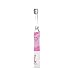 SEAGO Kids Electric Sonic Toothbrush with Timer, Children Battery-Powered Tooth Brush with Colorful LED Light for Boy and Girl, 2 Extra Replaceable Heads (Pink)