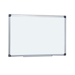 Office Depot Aluminum-Framed Dry-Erase Board, 24" x 36", White Board, Silver Frame