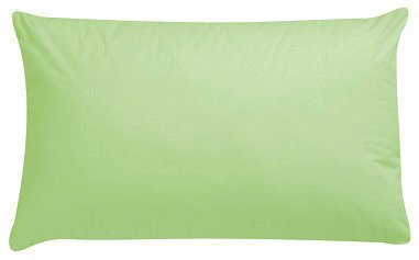 Luxury Polycotton Pair of Plain Pillowcase, 49cm x 74cm - Light Green, Pack of 2 — image 1