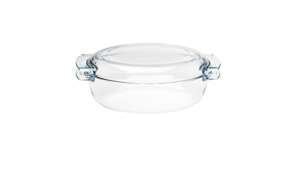 Pyrex cristal Oval cacerola de tamaño 4.5Ltr: 150 (h) x 390 (W) x ...