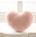 Missley Colorful Soft Sweet Love Heart Shaped Pillow Nap Pillow Fluffy Throw Pillows Back Cushion For Lover Kids (Pink)