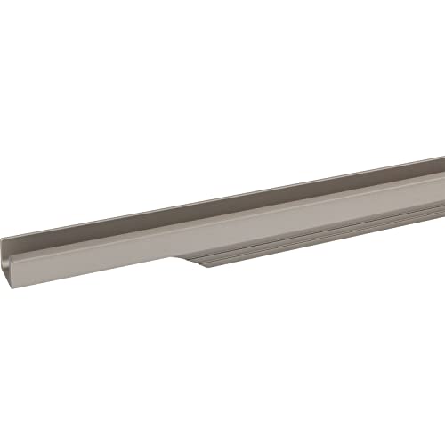 ACCURIDE 100005385 495mm, Edelstahl-Effekt Schüco Griffleiste Prego-Schranktürgriff, Profilleiste zum Einfräsen für Möbelfronten Alu