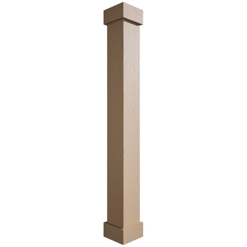 Ekena Millwork COLURS14X144STUF Rough Sawn Endurathane Faux Wood Non-Tapered Sq…