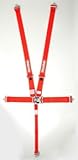 RaceQuip 711011 Red SFI 16.1 Latch and Link 5-Point Safety Harness Set with Individual Shoulder Belt