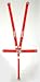 RaceQuip 711011 Red SFI 16.1 Latch and Link 5-Point Safety Harness Set with Individual Shoulder Belt
