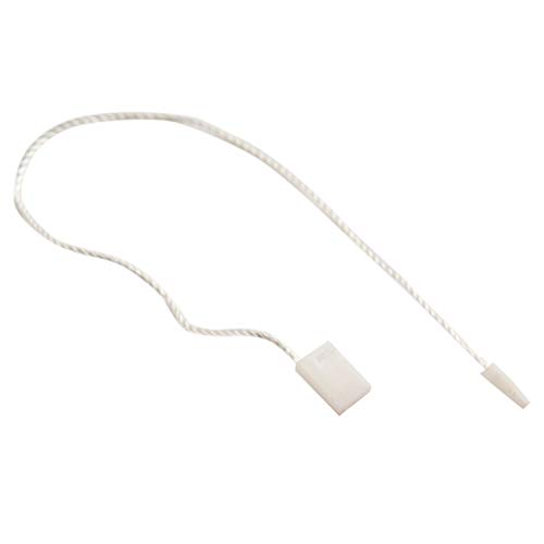 950pcs Hang Tag Polyester String Snap Lock Pin Loop Fastener Hook Ties Easy and Fast to Attach, 7 Inch Long Block (Beige)