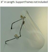 Protex International Inc FS6 Shield Face Protective 6" Clear 12/Bx