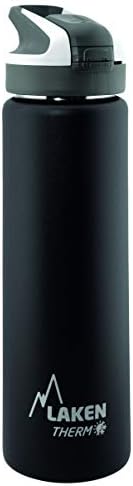Laken Thermo Summit Stainless Steel Insulated Water Bottle, Sport Straw Cap w/Lock, Leakproof