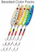 Python Darter Buck Tail Model Casting Spoon, Chartreuse/Chrome, 1-Ounce