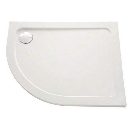 Mira Flight Safe Offset Quadrant Anti-Slip Right Handed Shower Tray with Waste, 1000 mm Length x 800 mm Width