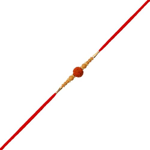 Rakhi for Brother - Red Modern Handmade Rakhi Thread with Gift Set