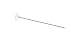CalCastle Diamante Corsage and Bouquet Pins 100pcs/box Clear