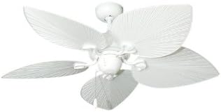 42 Bombay Tropical Ceiling Fan In Pure White Amazon Com