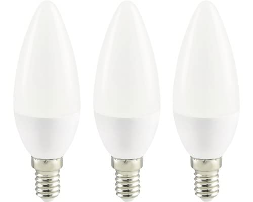 Pack of 3 LED Candle lamp C35 White E14/3.6W(25W) 250 lm 2700 K Warm White
