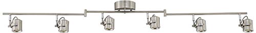 Pro Track Mason 6-Light Satin Nickel LED Track Light - Pro Track