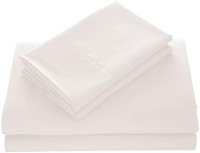Bedding Luxury 3-Pcs Bed Sheets Set- 1800 Deep Pocket, Wrinkle & Fade Resistant (Twin, Cream)