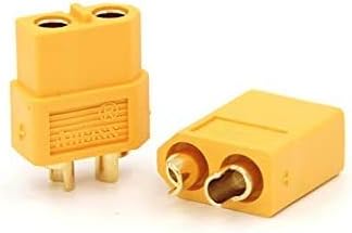 Amass 10 Pair XT60 XT-60 Male Female Bullet Connectors Power Plugs with Heat Shrink for RC Lipo Battery, Black, Red - Image 4