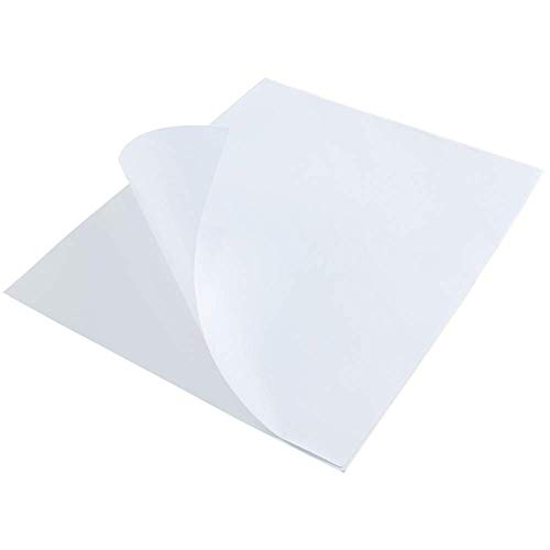 L LIKED 8.5" x 11" Full Sheet Label Sticker Paper, White, Matte, for ...