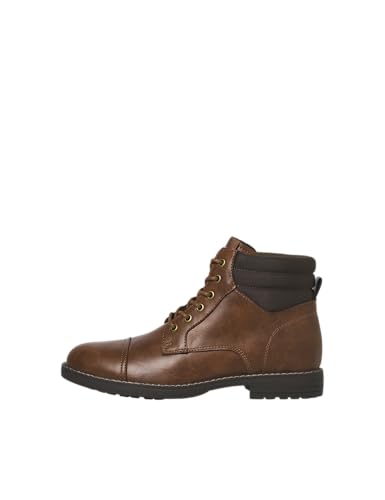 JACK & JONES Bottines Jfwdewsbury en polyuréthane pour homme, Java, 43 EU, Java, 43 EU