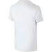 NIKE Boys' Just Do It Swoosh Tee, White/University Red, Medium